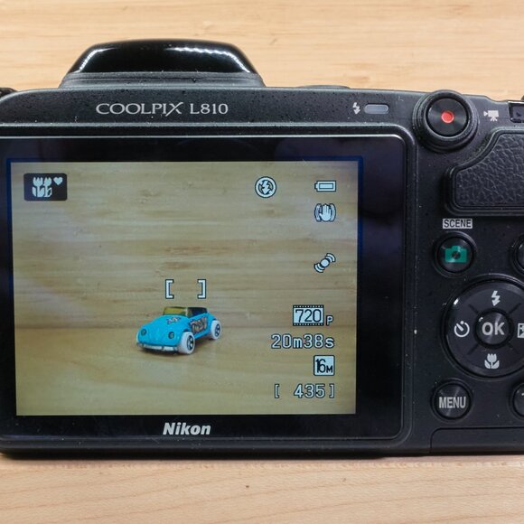 Nikon Coolpix L810 16.1 MP Digital Camera, with 26x Zoom Nikkor ED Glass Lens - Picture 5 of 6